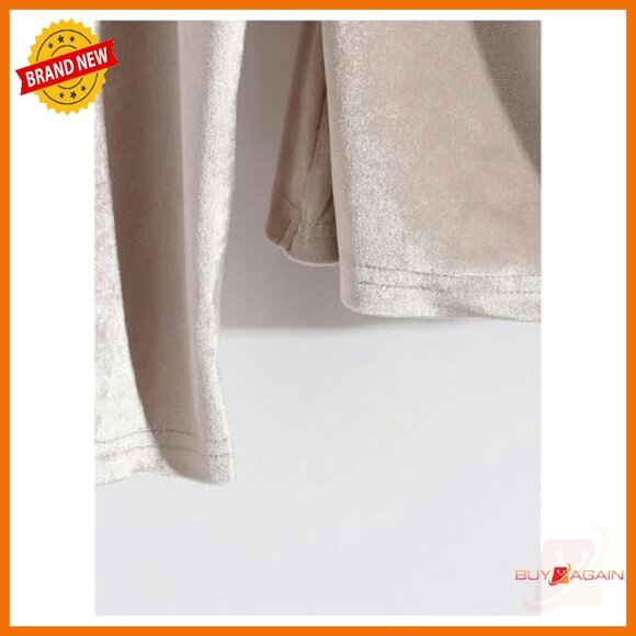 Velvet Wrap V Neck Ruched Long Sleeve Top S M L - Picture 5 of 5